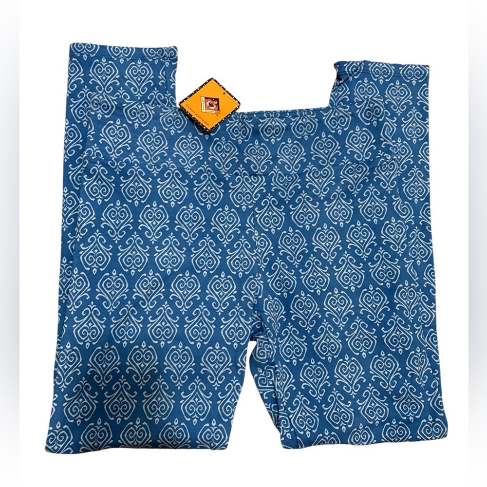 NWT Mountain Momma Blue Patterned Leggings szS/M